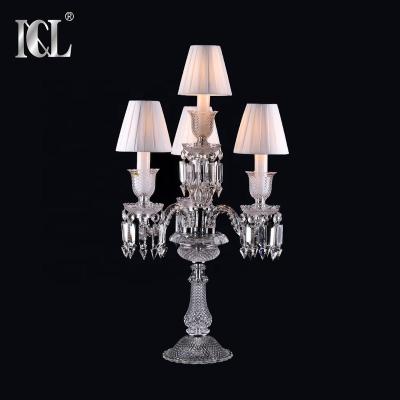 China Hot Sale Modern Luxury Home Fancy Clear Vintage Crystal Table Lamp Modern Hotel Bedroom Light China K9 for sale