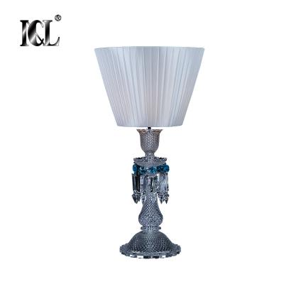 China New Arrival E14 G9 Modern Warm Modern Luxury Bedroom 60w Indoor Hotel Crystal Table Light for sale