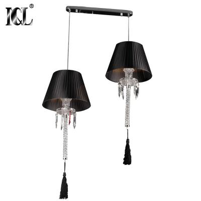 China Industrial Good Quality Modern Indoor Bedroom Living Room Crystal Double Baccarat Chandelier Lamp for sale