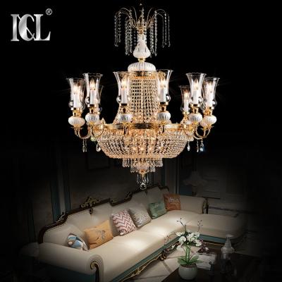 China Light Chandelier Pendant Large Modern French Crystals for Villa for sale