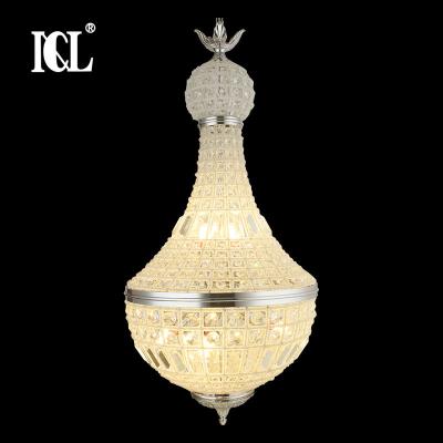 China Modern Indoor Restaurant Hotel Restaurant Arms E14 G9 60watt High Performance Luxury Design Crystal Chandelier for sale