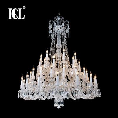 China Industrial Hot Selling Customted Made Hotel Indoor Modern Pendant Lamp K9 Crystal Lighting Chandelier for sale