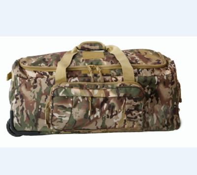 China Polyester Deployment Trolley Military Tactical Wheeled Duffel Bag For Trolley Camping Hiking Duffel Bag for sale