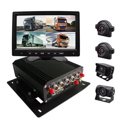 China MDVR Hard Disk Player System 4 Channels GPS 3G/4G WIFI SD Card MDVR Truck Bus MDVR for sale