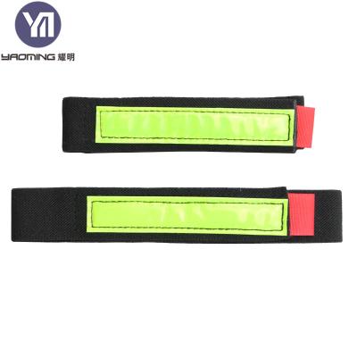 China Reflective Adjustable Nylon Wire Management Material Elastic Band Hook And Loop Cable Tie for sale