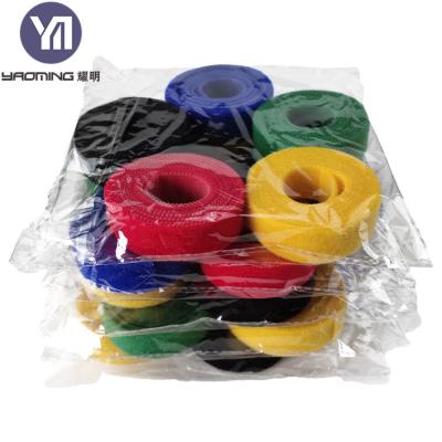 China Reusable Colored Retaining Nylon Multicolor Viable Good Quality (Hook+Soft Velour) Fixed Back To Loop Back Band for sale