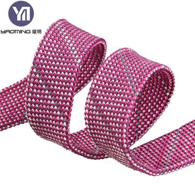 China Various Specifications Customized Sustainable High Density Universal Braided Webbing For Luggage Belt for sale