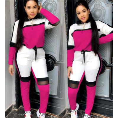 China 2021 Fashionable Breathable Women Tracksuit Hoodie Top And Pants Two Piece Set Sports Tracksuit Set Casual Tracksuit Ladies for sale