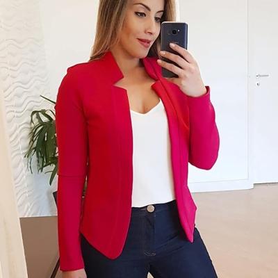 China Good Quality Breathable Cheap Women's Blazer Slim Fit Slim Solid Color Lady Long Sleeve Office Suit Suits for sale