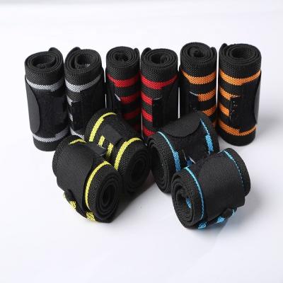 China Universal Gym Wrist Straps Adjustable Weightlifting Custom Wrist Wraps Support Brace Protector Sweat Bands With Low Price for sale