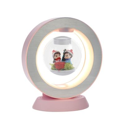 China Modern Wholesale Christmas Gifts Personalized Magnetic levitation touch smart USB led 3d night light for bedroom for sale