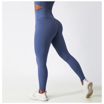 China Breathable Custom Logo Women's Breathable High Waisted Cycling Pants Butt Butt Lift Gym Yoga Leggings for sale