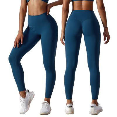 China Breathable Custom High Waist Seamless Tummy Control Outdoor Fitness Workout Pant Sports Gym Leggings Butt Lift Yoga leggings for sale