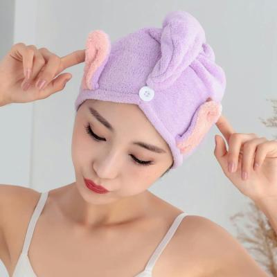 China Super Hot Sale QUICK DRY Microfiber Absorbent Hair Towel Quick Dry Dry Hair Hat Turban Wrapped Towel for sale