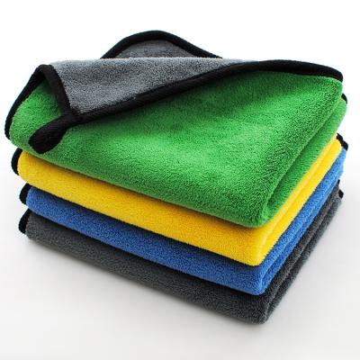 China Wholesale Car Cleaning Cloths Absorbent Custom Home Towel Quick Dry Microfiber Car Polishing And Washing Towel for sale