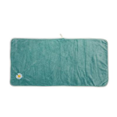 China Print Chrysanthemum Sport Viable Towel For Microfiber Wash Double Sides Sports Cleaning Towels Twist Loop 30x75cm for sale