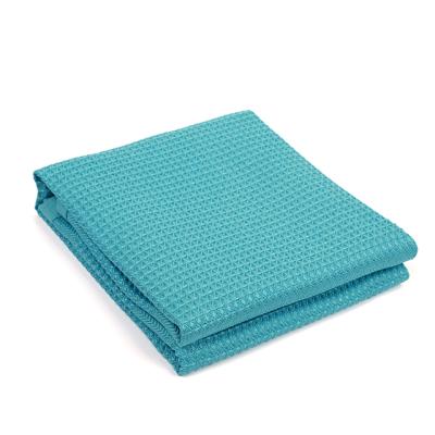 China 30x75cm Sustainable Blue Microfiber Sports Towels Washing Double Sides Microfiber Sports Towel for sale