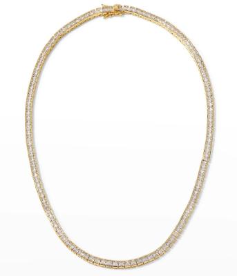 China New Arrivals Luxurious FASHIONABLE Gold Plated Zirconia Stone Choker Customized Shining Necklace For Women Jewelry for sale