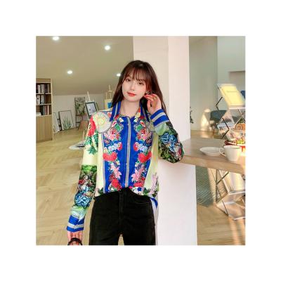 China Anti-pilling women's clothing fashion 2021 ladies blouse tops designer Spring Plus Size oversized shirts for women blouses for sale