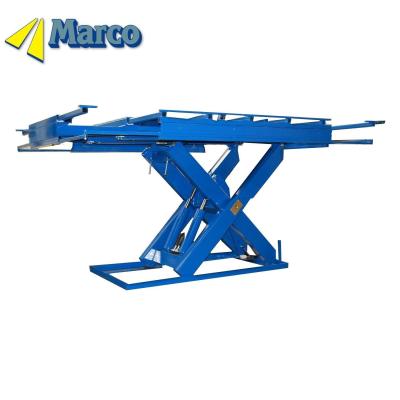 China Stationary Running Mode Marco Vertical Hydraulic Scissor Lift Table with Extendable Platform Close Height 885mm for sale