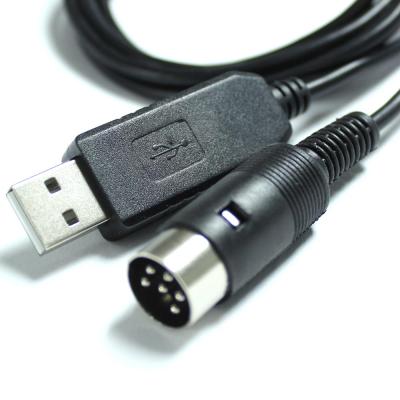 China COMPUTER ftdi ft232r usb rs232 serial adapter cable with male DIN 6P for sale