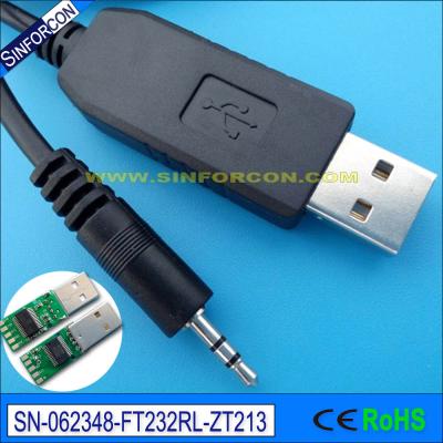 China COMPUTER usb rs232 serial cable with 2.5mm mini jack for serial glucose meter cable for sale