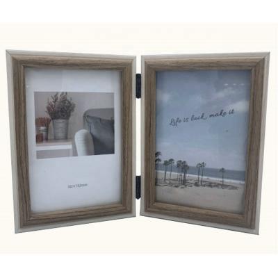 China High Quality Eco - Friendly MDF Stand Photo Frame Cheap Double Sided Wooden Photo Frames for sale