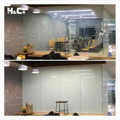 China Self adhesive pdlc electronic smart film switchable glass film for office window door for sale