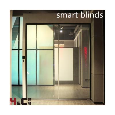 China Self Adhesive Smart Switchable Shade PDLC Film Electric Smart Pdlc Tint Smart Glass Film for sale