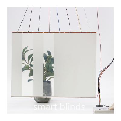 China Self-adhesive smart blinds for office partition smart pdlc film tint electric switchable glass pdlc film for sale