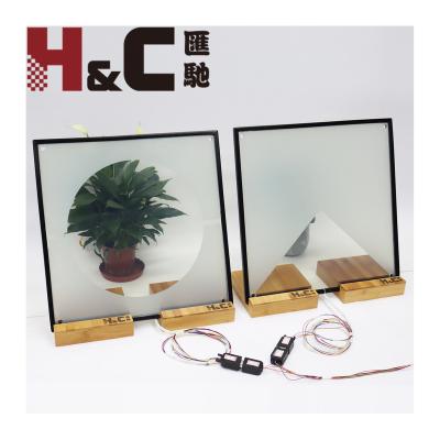 China Modern hd glass switchable pdlc smart electric dimming film smart glass for sale