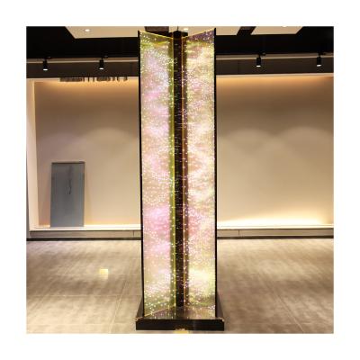 China Multicolor Illuminated Hotel LED Glass With Changeable Pattern LED Lights For Club Decoration for sale