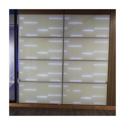 China Modern Background Wall Glass LED Display Laminated Tempered Glass LED Glass For Exterior Wall Decoration Application for sale