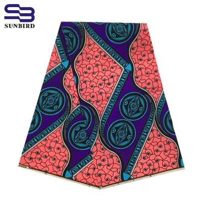 China N/A Hot Sale Fashion And Colorful African Clothes Wax Printed Fabric 100% Polyester for sale