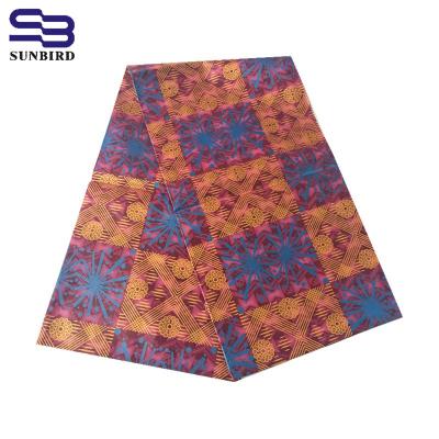 China 2020 ND newest fashionable design of WAX fabric with beautiful pattern, six yards for one piece for sale