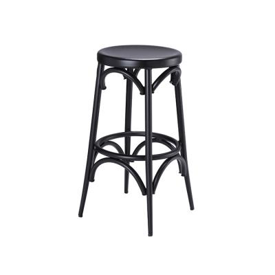 China Traditional Aluminum Bentwood Backless Barstool for sale