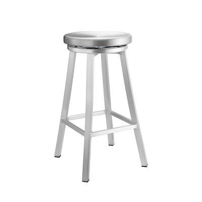 China High Quality Modern Aluminum Swivel Structurally Reinforced Barstool for sale