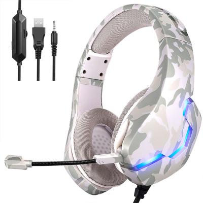 China Gamer Earphone 7 Color Light Headset Gamer Electronics Usb Earphone RGB Gaming Headset Earbuds For PC for sale