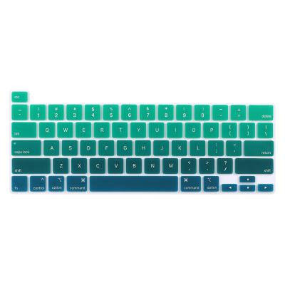 China US English Key Hole Silicone Rubber Keyboard Eco-friendly Soft Cover For Macbook Pro 13 16 A2251 A2141 A2289 A2338 A2141 for sale