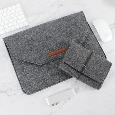 China Dropshipping Amazon Eco-friendly Wholesale For Macbook 11/12/13/14/15/16 Inch Sleeve Wool Felt Laptop Case Document Bag for sale