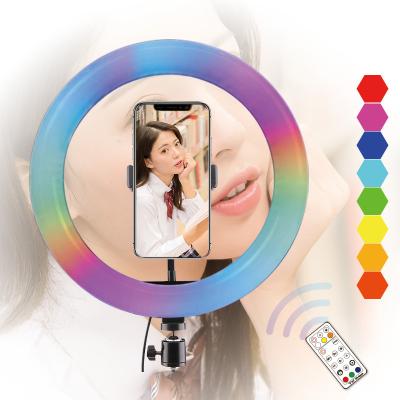 China Mini Professional Factory Wholesale Custom Phone RGB Led Selfie Ring Light for sale