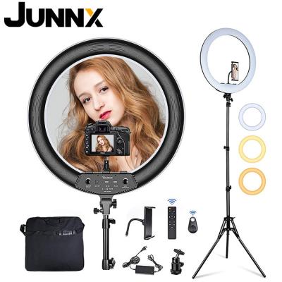 China Large 21inch 54cm PORTABLE PORTABLE Ring Light LED RingLamp Live Streaming Photography Camera Video Dimmable Ringlight LED 21 with Phone Holder for sale