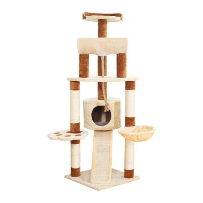 China Best Selling Housing China Cat Tree Scratching Post Design Living Interesting Comfortable Pet Lounge for sale