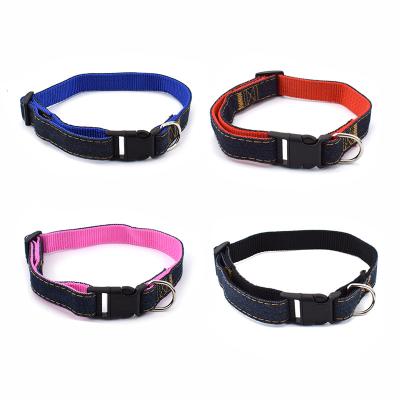 China Lights Cat And Dog Pet Collar Denim Manufacturer Spot Wholesale for sale