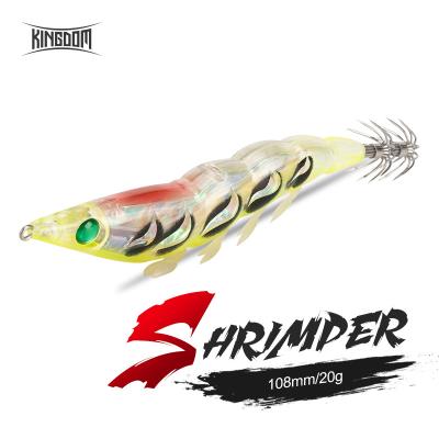 China Minnow Pencil Shrimp Lure Kingdom 3514 Inshore High Quality Trolling Hard Lures Best Baits Pink Color Shell Squid Fishing Lure 108mm for sale