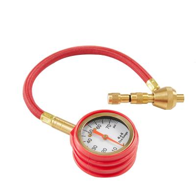 China Gauge Tire Pressure Customized Tire Deflator Heavy Duty Auto Pressure Gauge With Special Chuck 0-60/75/100psi for sale