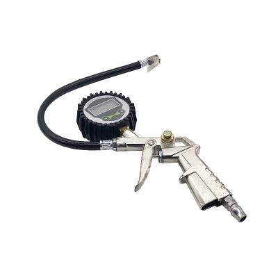 China Heavy Duty Gauge Tire Pressure Digital Car Tire Gauge and Inflator Tire Inflating Pressure Gauge 200PSI Air Chuck and Compressor Accessories for sale