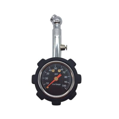 China Different Units (Small Precise Mechanical Brass Air Gauge Tire Air Gauge Stem PSI 360 Degree Swivel Chuck High Accuracy Tire Pressure Gauge for sale