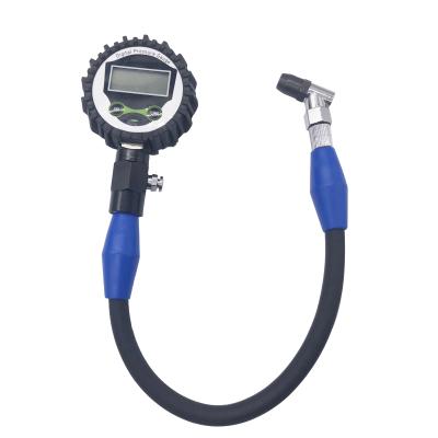 China Front Face Can Be Wheelsky Universal Customized High Quality Brass Plastic Rubber Head Pressure 200psi Tire Inflator Gauge for sale