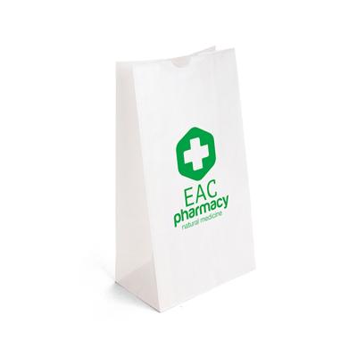 China Recyclable Custom Printed Pharmacy Retail Paper Bags For Medicine for sale